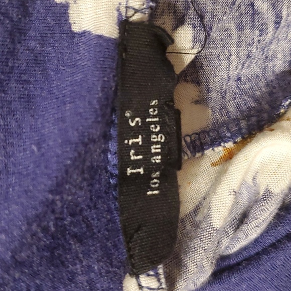 Iris Convertible Maxi Skirt/Dress; Daisy Pattern; Blue & White - Picture 3 of 4